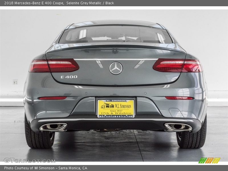 Selenite Grey Metallic / Black 2018 Mercedes-Benz E 400 Coupe