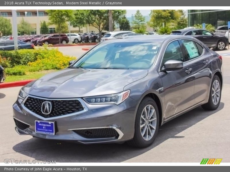 Modern Steel Metallic / Graystone 2018 Acura TLX Technology Sedan