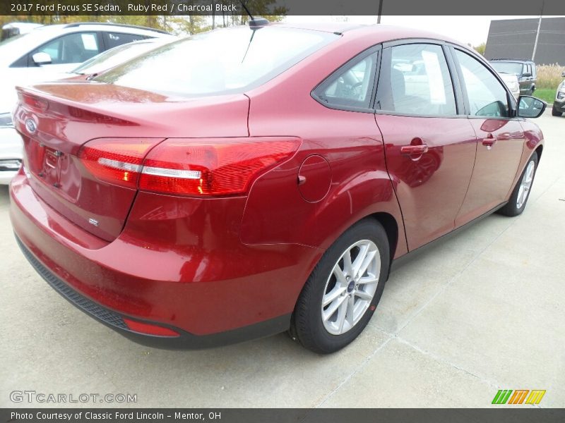 Ruby Red / Charcoal Black 2017 Ford Focus SE Sedan