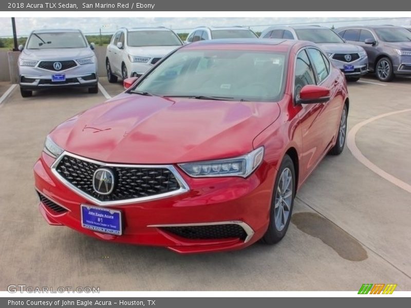 San Marino Red / Ebony 2018 Acura TLX Sedan