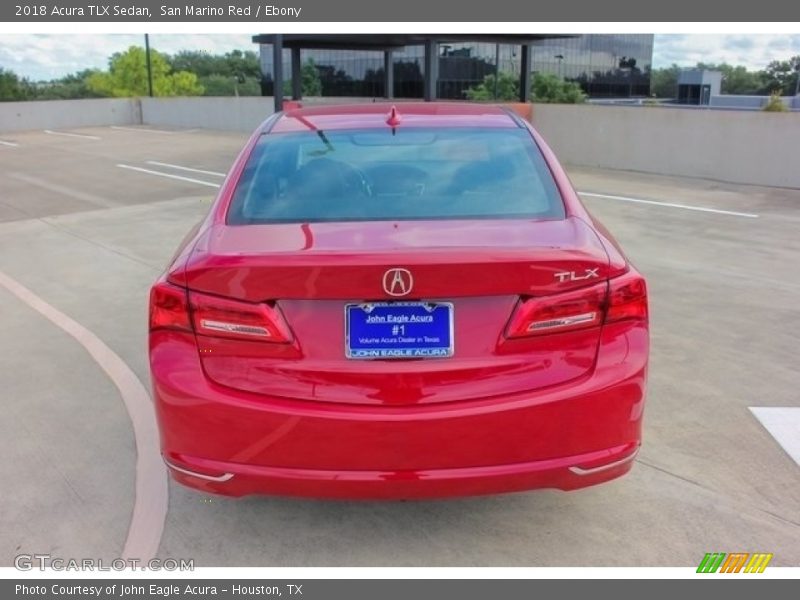 San Marino Red / Ebony 2018 Acura TLX Sedan