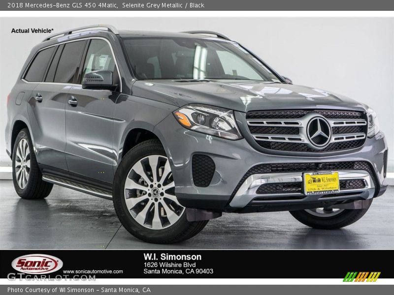 Selenite Grey Metallic / Black 2018 Mercedes-Benz GLS 450 4Matic