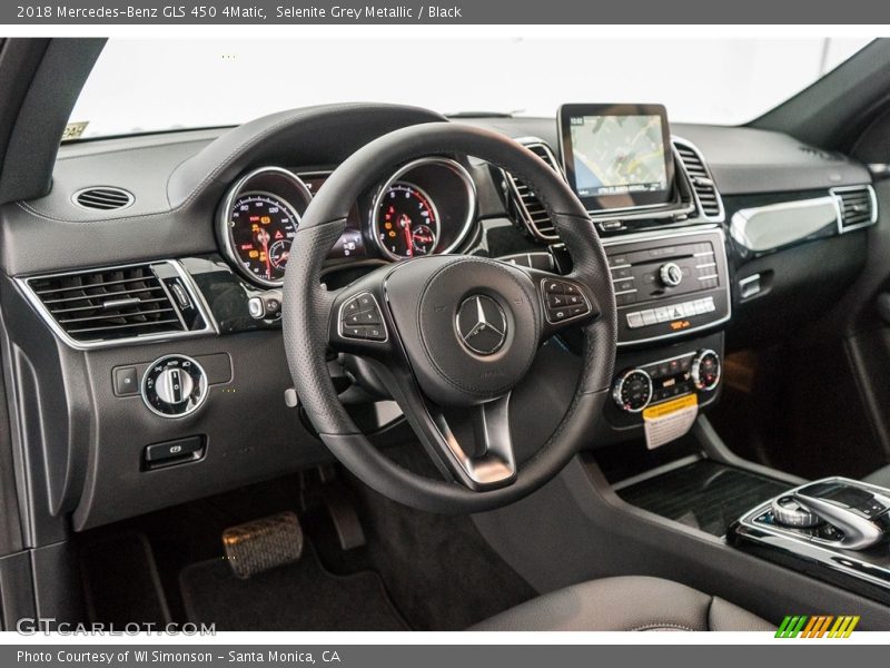 Selenite Grey Metallic / Black 2018 Mercedes-Benz GLS 450 4Matic