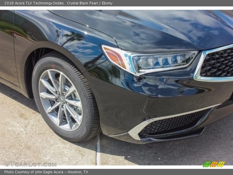 Crystal Black Pearl / Ebony 2018 Acura TLX Technology Sedan