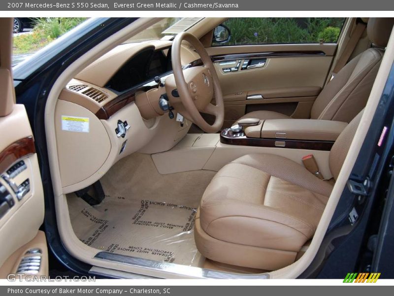 Everest Green Metallic / Cashmere/Savanna 2007 Mercedes-Benz S 550 Sedan