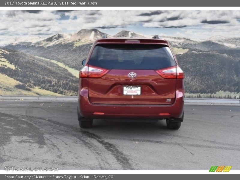 Salsa Red Pearl / Ash 2017 Toyota Sienna XLE AWD