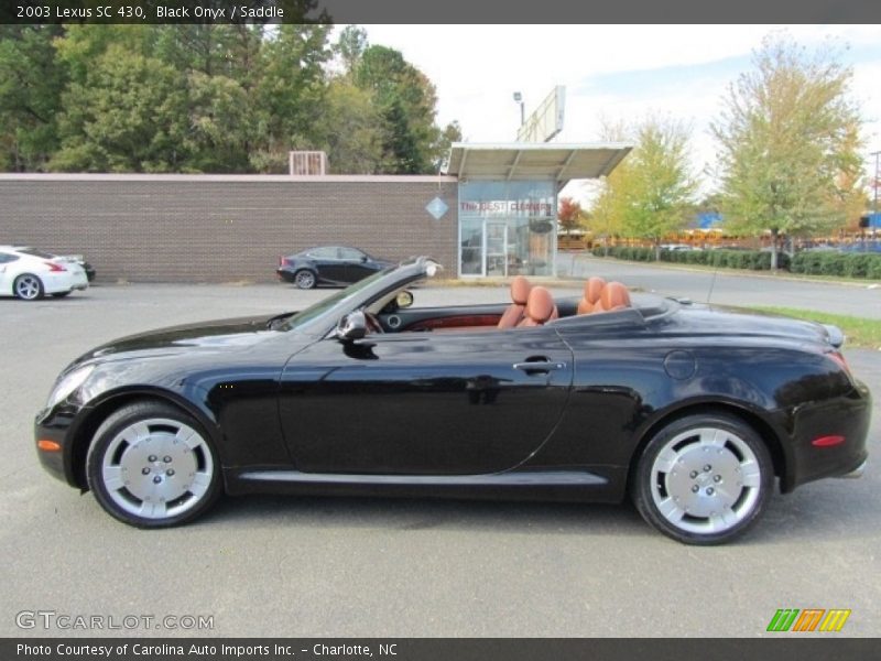 Black Onyx / Saddle 2003 Lexus SC 430
