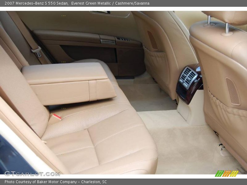 Everest Green Metallic / Cashmere/Savanna 2007 Mercedes-Benz S 550 Sedan