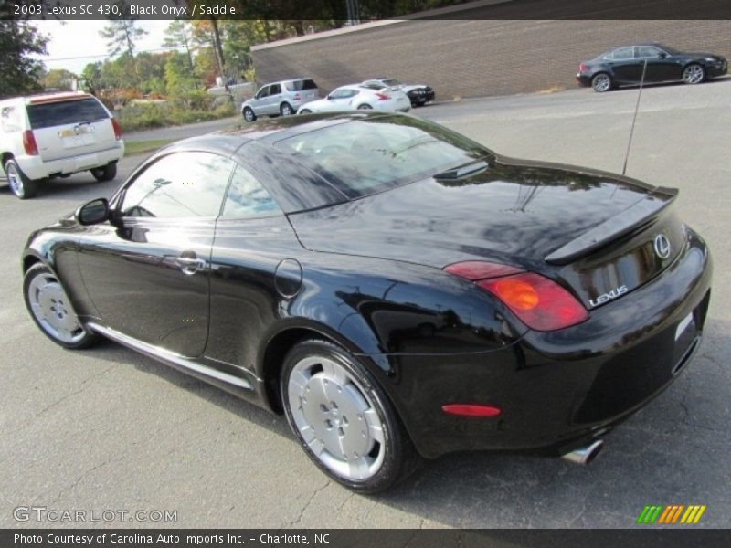 Black Onyx / Saddle 2003 Lexus SC 430