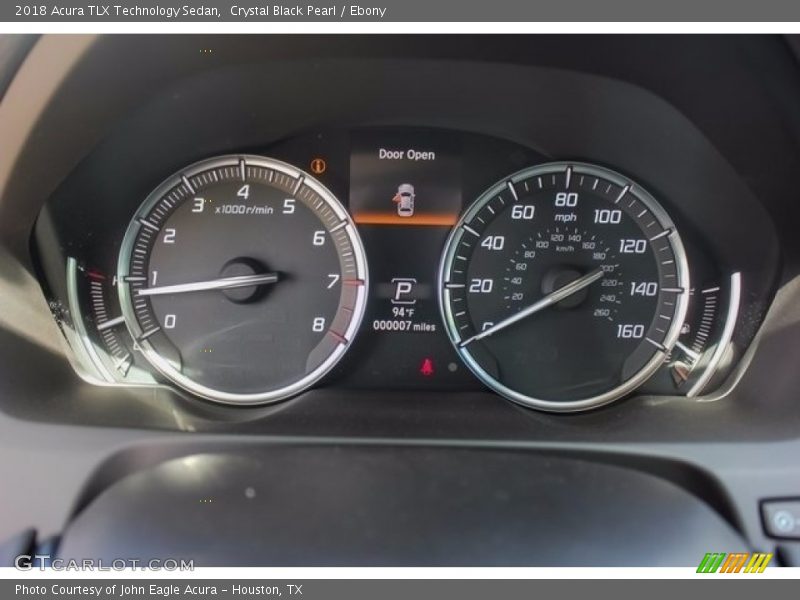 Crystal Black Pearl / Ebony 2018 Acura TLX Technology Sedan