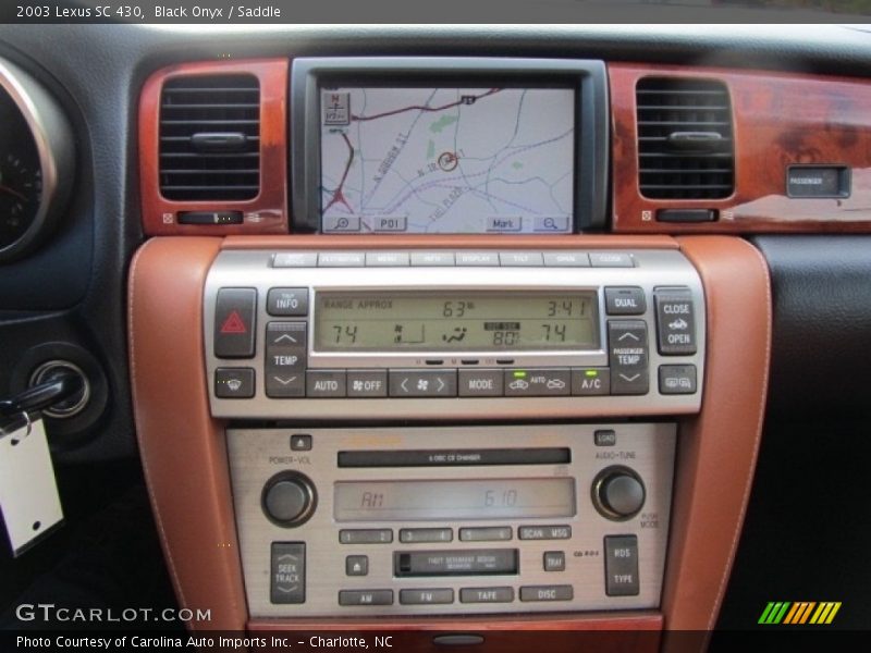 Black Onyx / Saddle 2003 Lexus SC 430