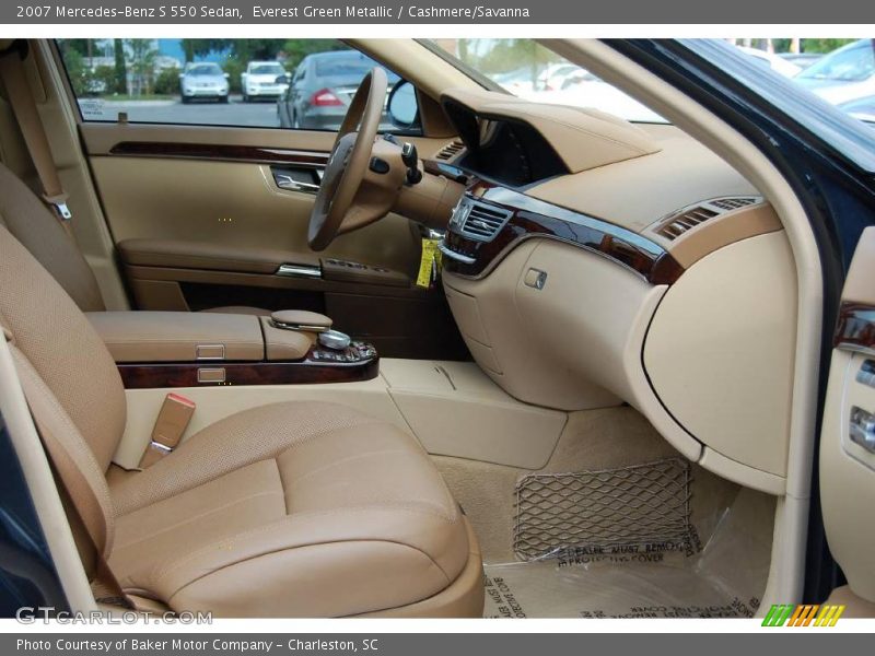 Everest Green Metallic / Cashmere/Savanna 2007 Mercedes-Benz S 550 Sedan