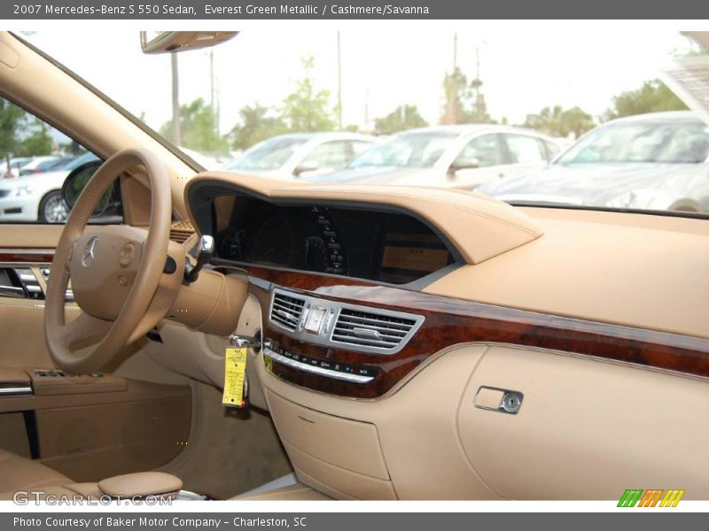 Everest Green Metallic / Cashmere/Savanna 2007 Mercedes-Benz S 550 Sedan