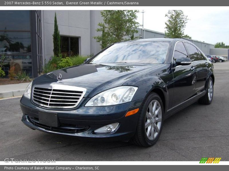 Everest Green Metallic / Cashmere/Savanna 2007 Mercedes-Benz S 550 Sedan