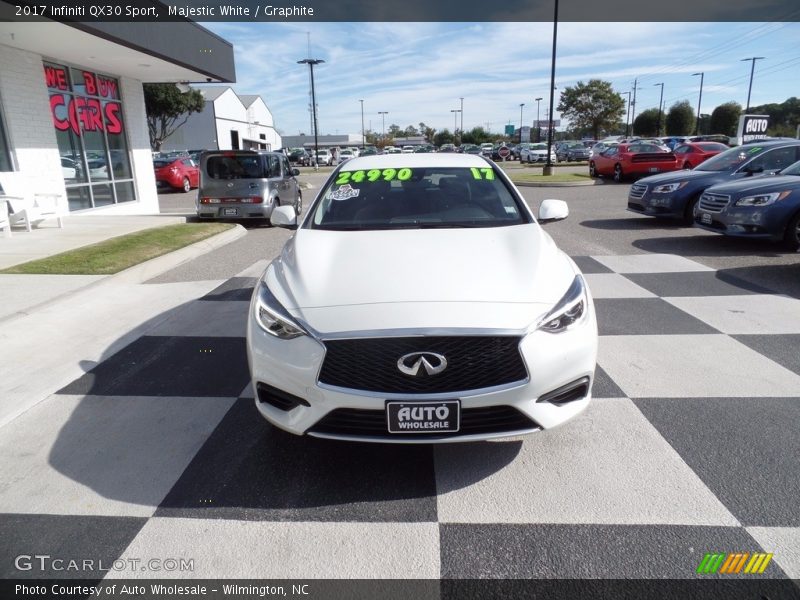 Majestic White / Graphite 2017 Infiniti QX30 Sport