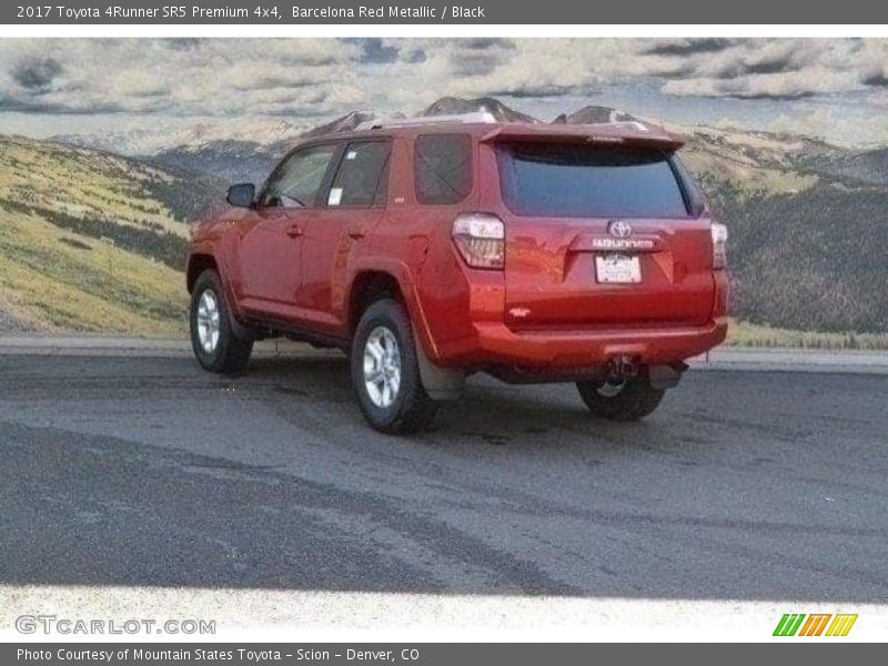 Barcelona Red Metallic / Black 2017 Toyota 4Runner SR5 Premium 4x4