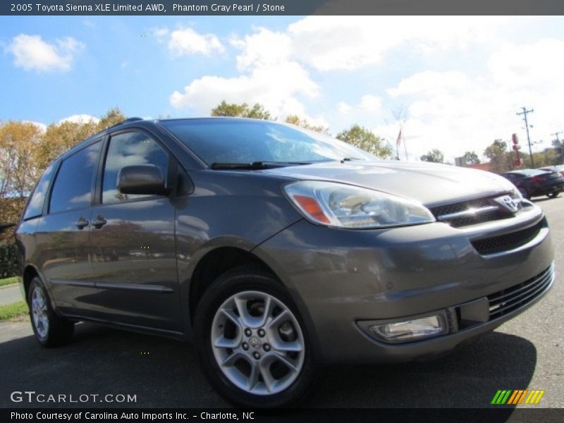 Phantom Gray Pearl / Stone 2005 Toyota Sienna XLE Limited AWD