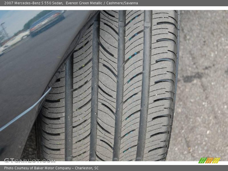 Everest Green Metallic / Cashmere/Savanna 2007 Mercedes-Benz S 550 Sedan