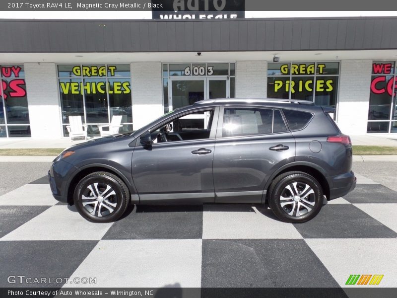 Magnetic Gray Metallic / Black 2017 Toyota RAV4 LE