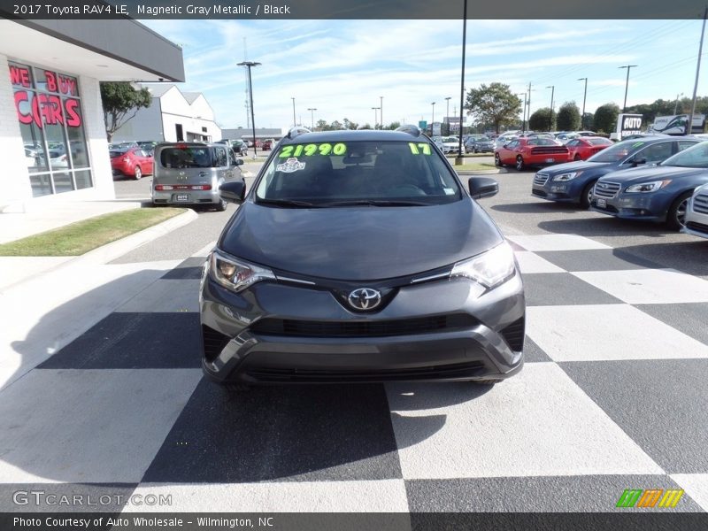 Magnetic Gray Metallic / Black 2017 Toyota RAV4 LE