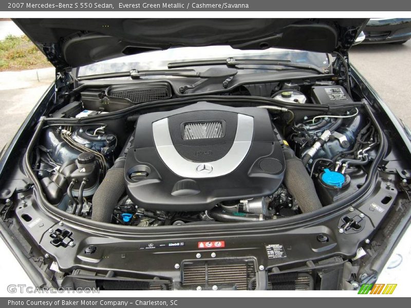 Everest Green Metallic / Cashmere/Savanna 2007 Mercedes-Benz S 550 Sedan