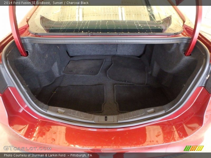 Sunset / Charcoal Black 2014 Ford Fusion SE EcoBoost