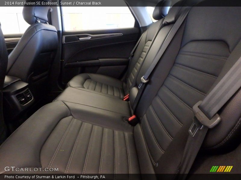 Sunset / Charcoal Black 2014 Ford Fusion SE EcoBoost