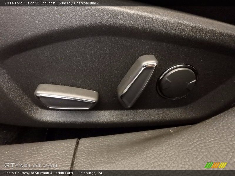 Sunset / Charcoal Black 2014 Ford Fusion SE EcoBoost