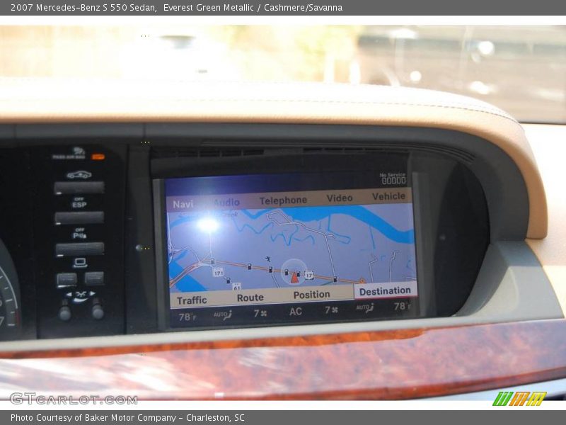 Everest Green Metallic / Cashmere/Savanna 2007 Mercedes-Benz S 550 Sedan