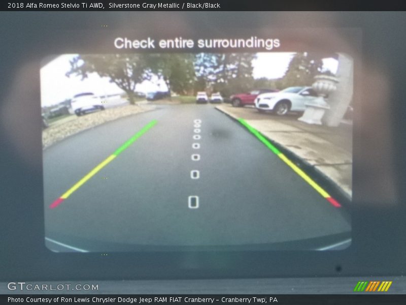 Silverstone Gray Metallic / Black/Black 2018 Alfa Romeo Stelvio Ti AWD