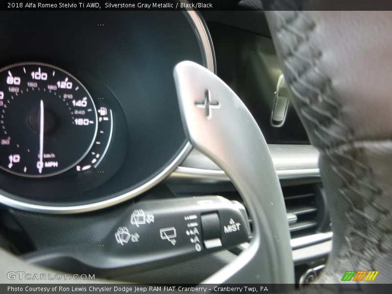 Silverstone Gray Metallic / Black/Black 2018 Alfa Romeo Stelvio Ti AWD