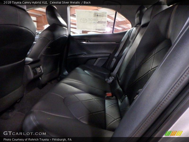 Celestial Silver Metallic / Black 2018 Toyota Camry Hybrid XLE