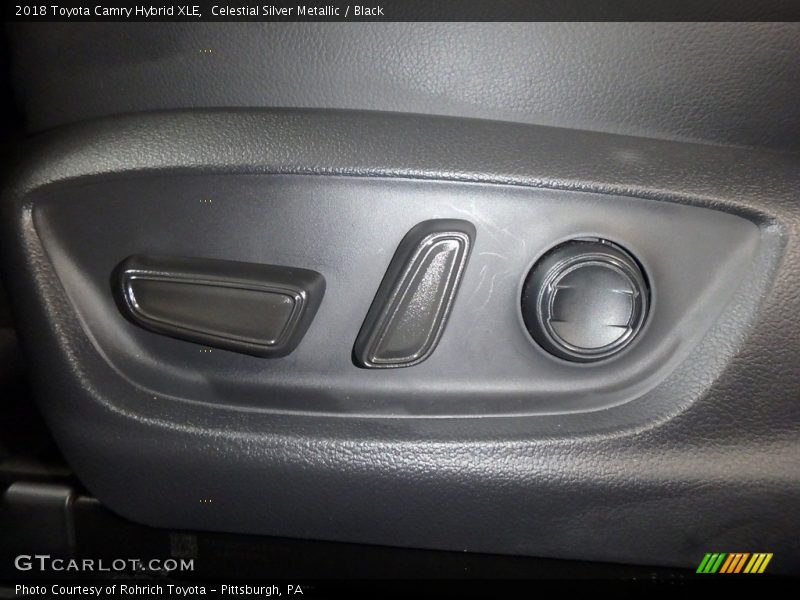 Celestial Silver Metallic / Black 2018 Toyota Camry Hybrid XLE