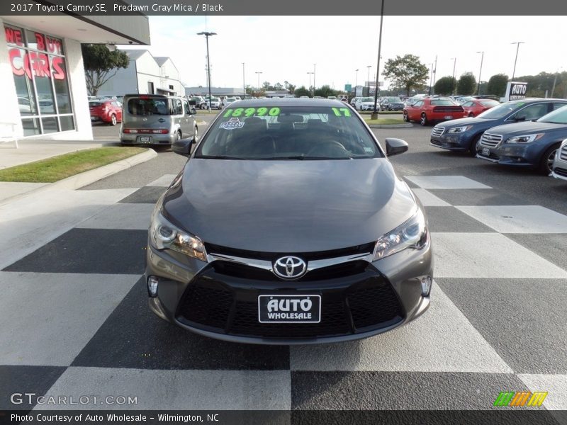 Predawn Gray Mica / Black 2017 Toyota Camry SE