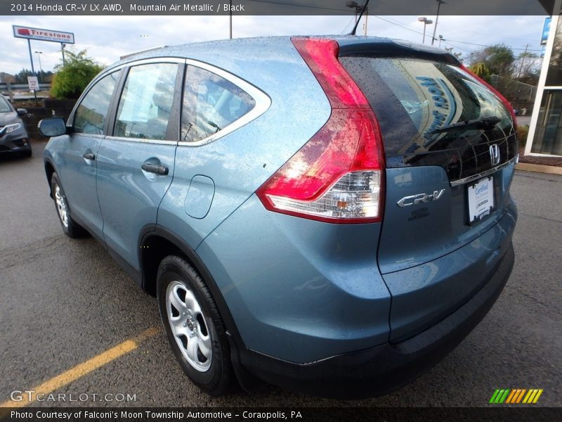 Mountain Air Metallic / Black 2014 Honda CR-V LX AWD