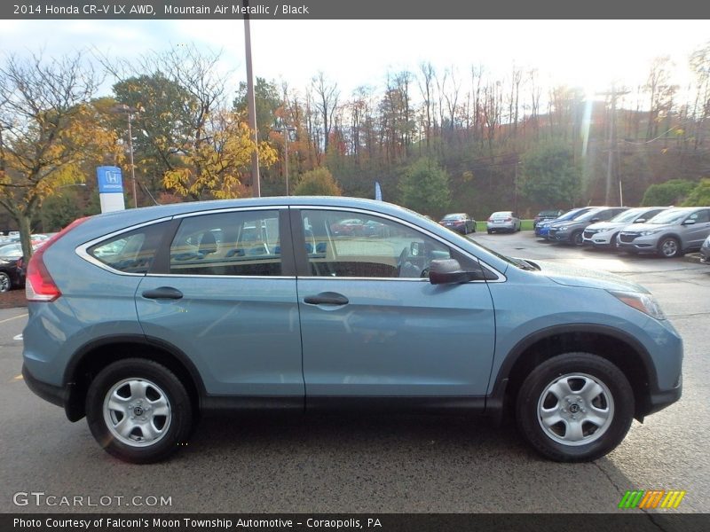 Mountain Air Metallic / Black 2014 Honda CR-V LX AWD