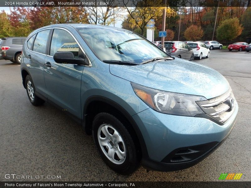 Mountain Air Metallic / Black 2014 Honda CR-V LX AWD