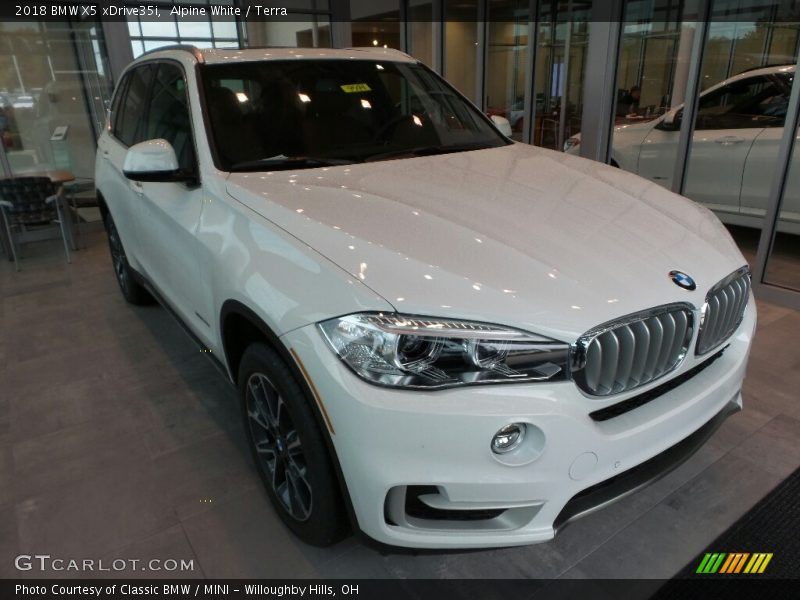Alpine White / Terra 2018 BMW X5 xDrive35i