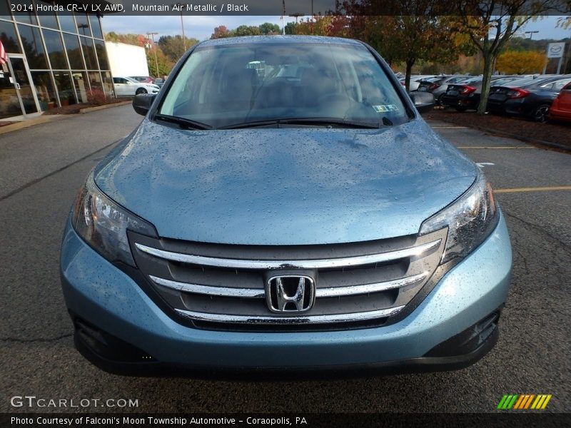 Mountain Air Metallic / Black 2014 Honda CR-V LX AWD
