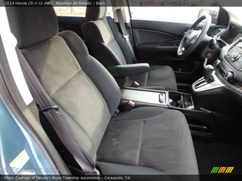 Mountain Air Metallic / Black 2014 Honda CR-V LX AWD