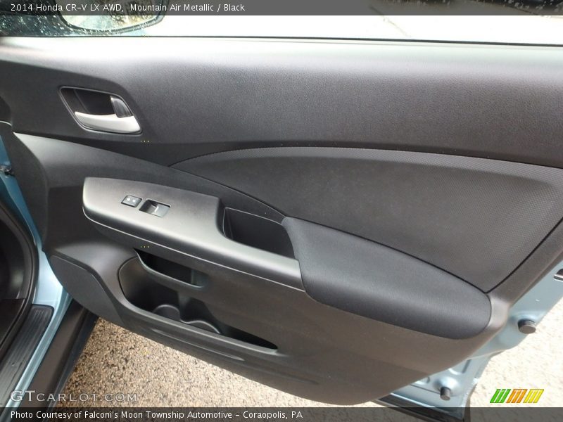 Mountain Air Metallic / Black 2014 Honda CR-V LX AWD