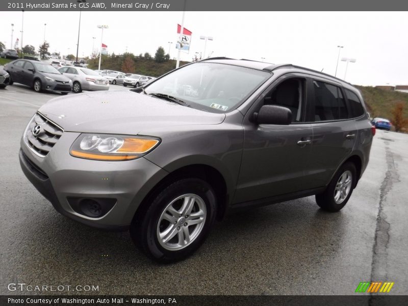 Mineral Gray / Gray 2011 Hyundai Santa Fe GLS AWD