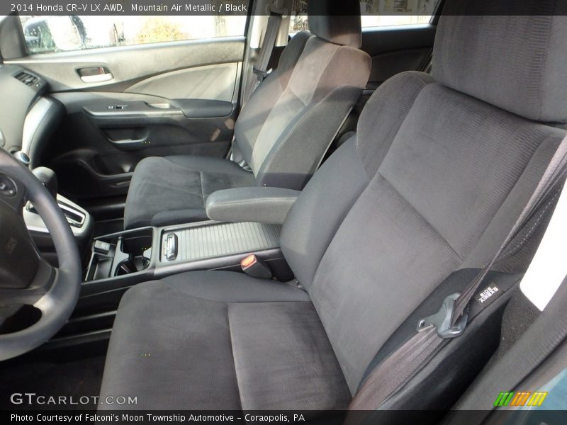 Mountain Air Metallic / Black 2014 Honda CR-V LX AWD