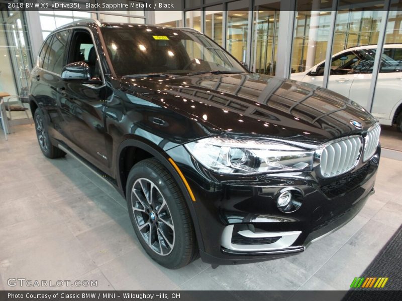 Black Sapphire Metallic / Black 2018 BMW X5 xDrive35i