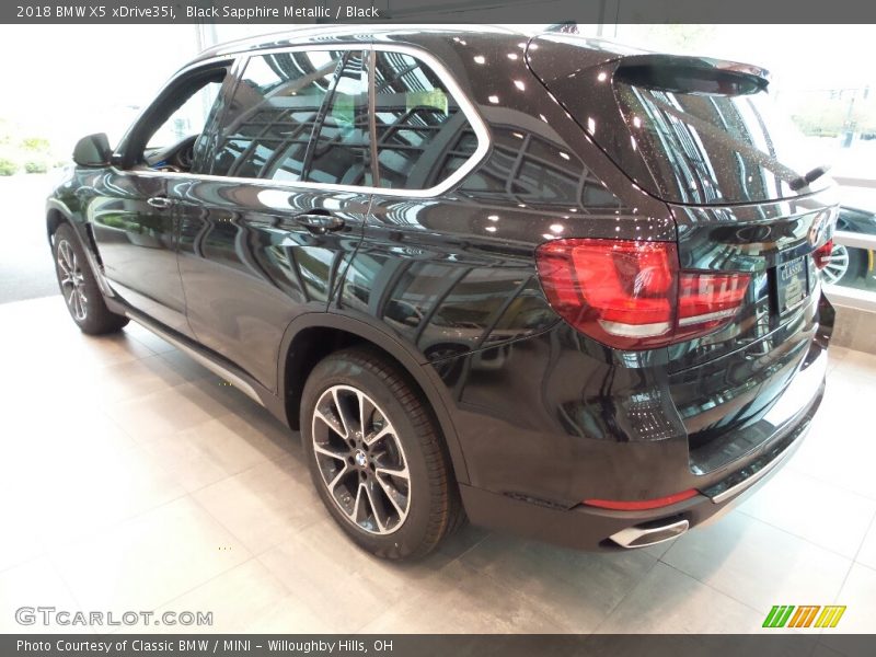 Black Sapphire Metallic / Black 2018 BMW X5 xDrive35i