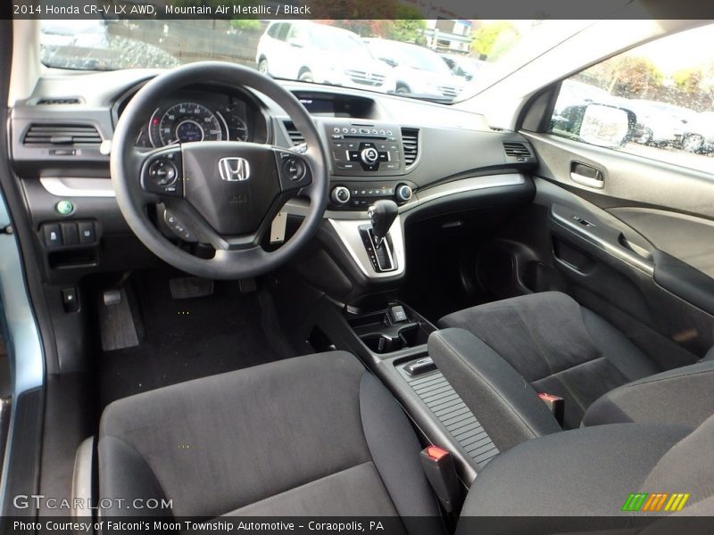 Mountain Air Metallic / Black 2014 Honda CR-V LX AWD