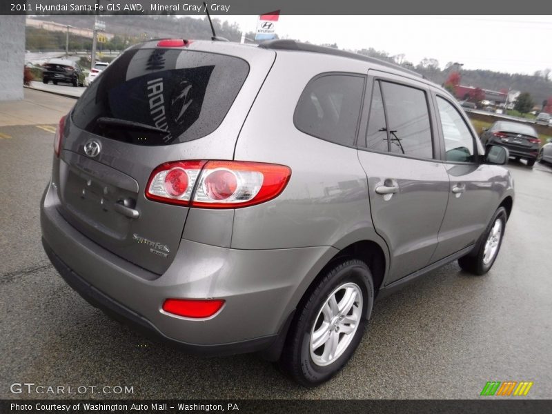Mineral Gray / Gray 2011 Hyundai Santa Fe GLS AWD