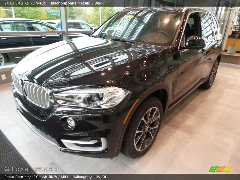 Black Sapphire Metallic / Black 2018 BMW X5 xDrive35i