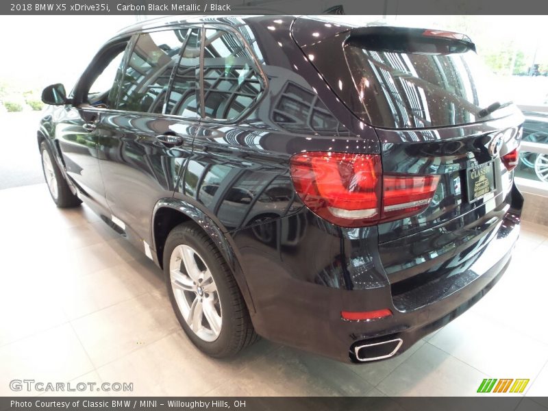 Carbon Black Metallic / Black 2018 BMW X5 xDrive35i