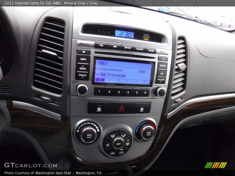 Mineral Gray / Gray 2011 Hyundai Santa Fe GLS AWD